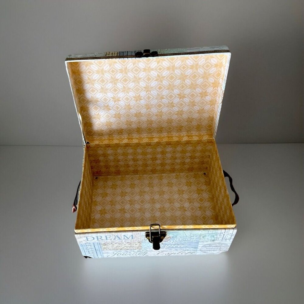 🗝️ Vintage-Inspired Decorative Storage Box | Keepsake Treasure Chest with Lock